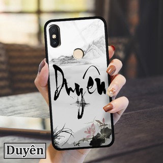 Ốp lưng Xiaomi Mi 8 - chữ thư pháp