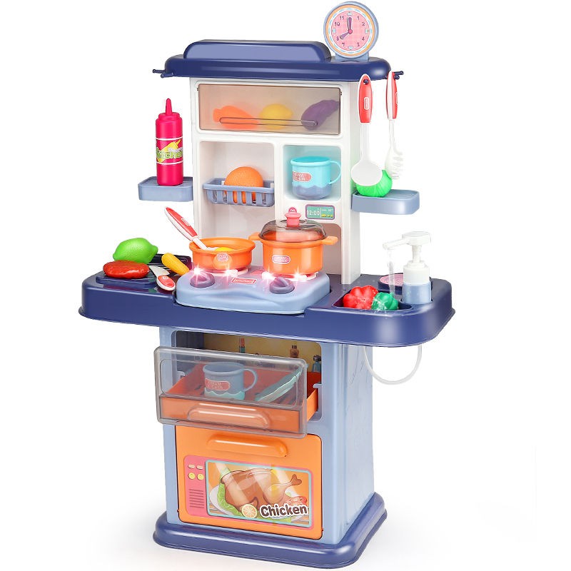 Đồ chơi nhà bếp trẻ em play house Bộ mô phỏng nấu ăn, cắt rau củ quả bé trai, gái 3-6 tuổi 7