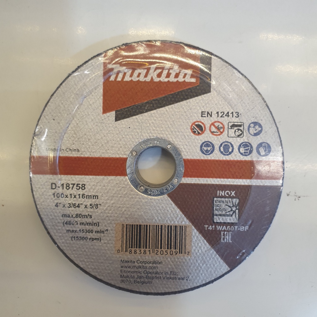 Lưỡi cắt ,Đá cắt mỏng Makita Dùng cho cắt sắt cắt inox D-18758 D-65969