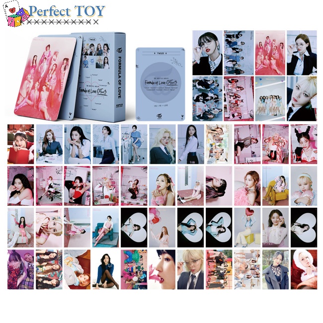 Set 55 Tấm Thẻ Hình Lomo Các Thành Viên Nhóm Nhạc TWICE Kpop