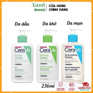 Sữa rửa mặt Cerave Foaming Facial Cleanser - Sữa rửa mặt dịu nhẹ dành cho da dầu và da nhạy cảm