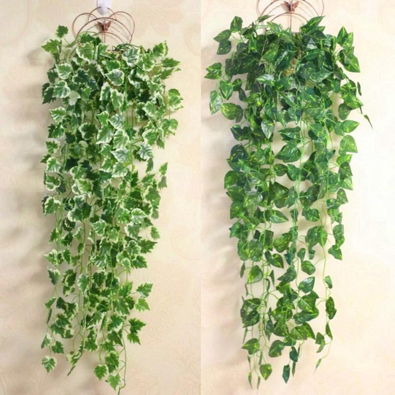 Dây leo lá tường xuân nhân tạo dùng trong trang trí