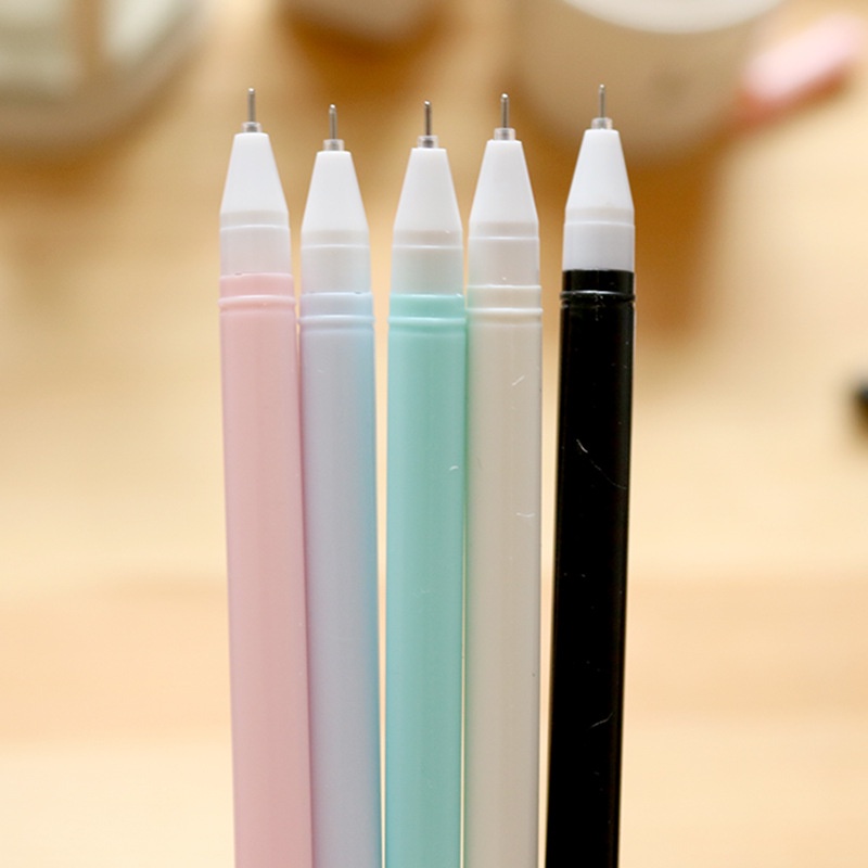 Bút Mực Gel Hình Mèo Hoạt Hình Dễ Thương Có Thể Thay Thế Tiện Dụng