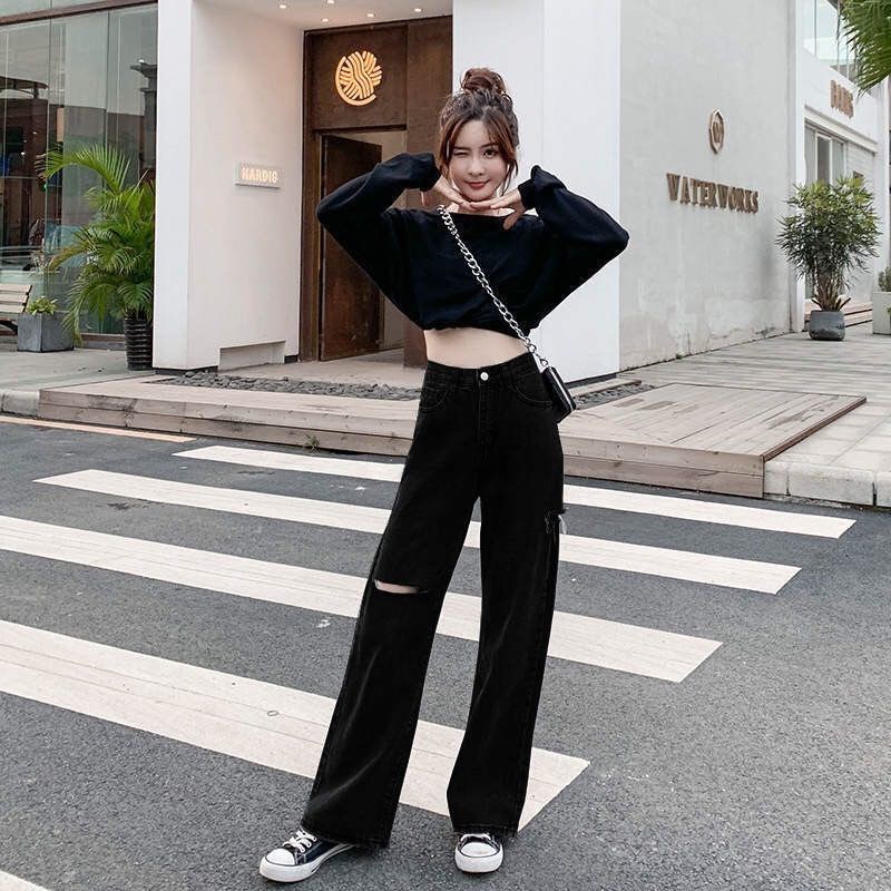 Quần ống rộng bigsize 60-85kg,quần suông bigsize cạp lưng cao qua rốn KimFashion