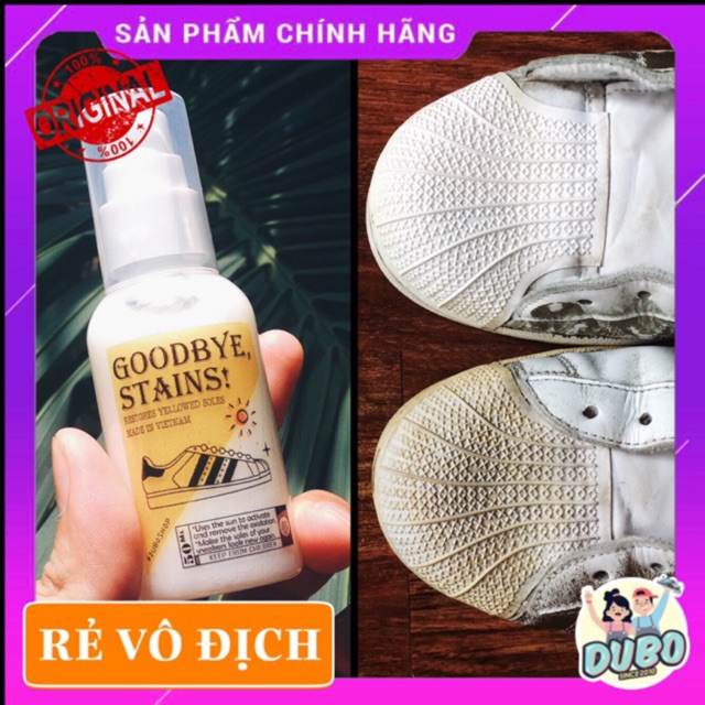 Dung Dịch Tẩy Ố Vàng Đế Giày, Cao Su "GOODBYESTAINS"