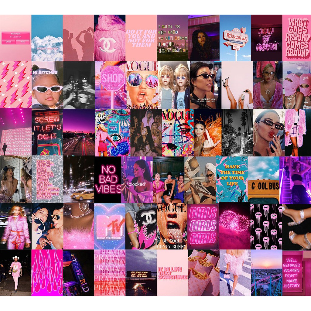 12 tấm Wall Collage keo sẵng dán tường trang trí phòng ngủ - theme Classy