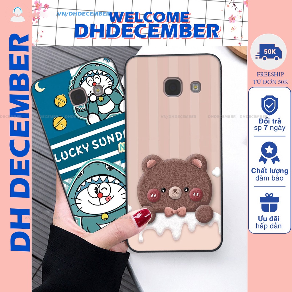 Ốp lưng Samsung Galaxy A3 2017 / A5 2017 / A7 2017 in hình gấu K@ws, gấu nâu, dor@emon RẺ- ĐẸP- BỀN