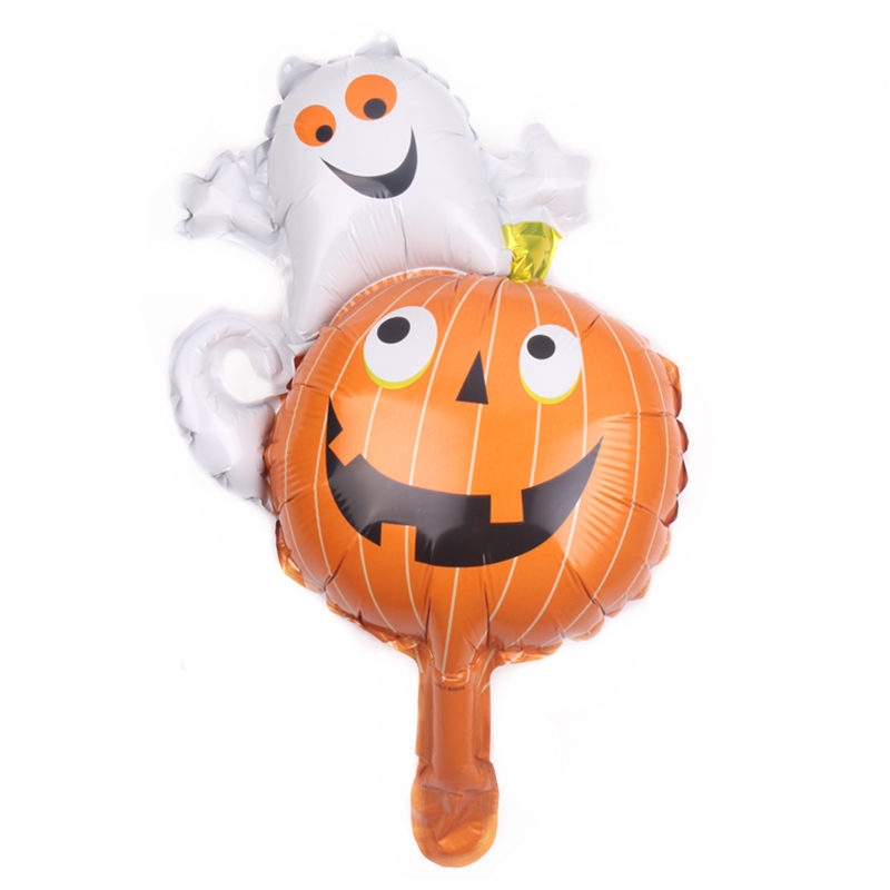 Bong bóng 16inch hình đầu lâu nhện trang trí halloween