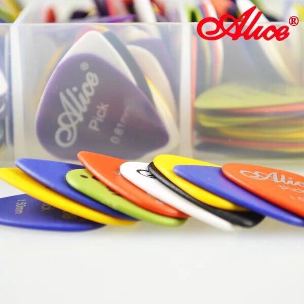BÁN SỈ 100 PICK MÓNG GẢY GUITAR, UKULELE ALICE