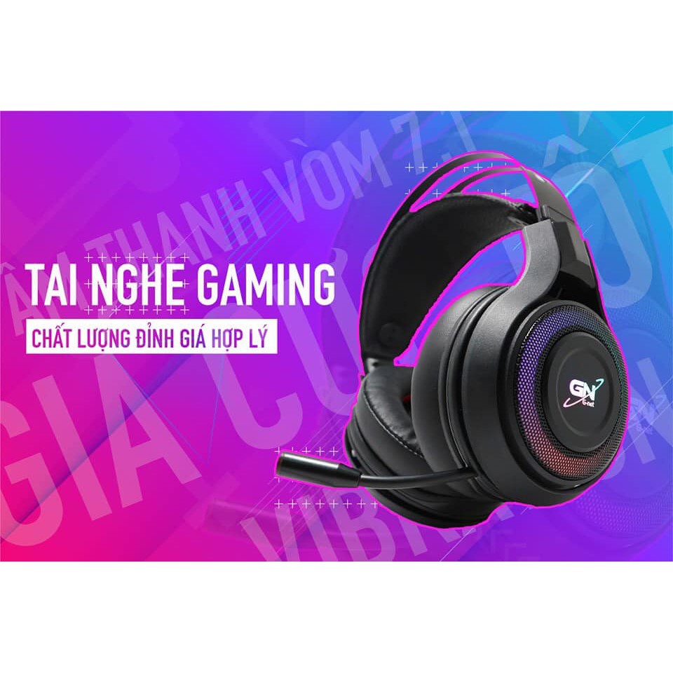 Tai nghe Gaming G-Net GH6 Plus, Rung, Âm thanh 7.1 I Headphone GNET GH6 Plus 7.1