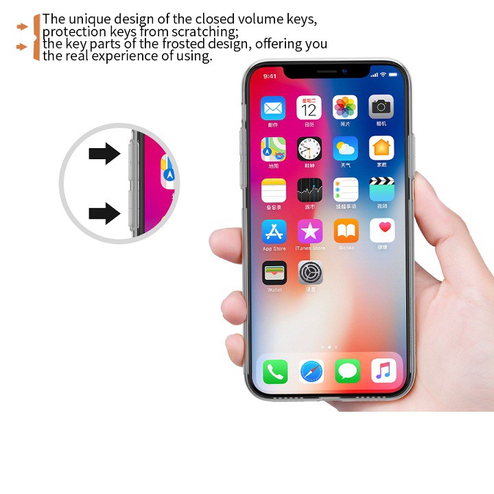 [TẶNG CƯỜNG LỰC] ỐP LƯNG IPHONE X - XS NILLKIN SILICON CHÍNH HÃNG [GIÁ TỐT]