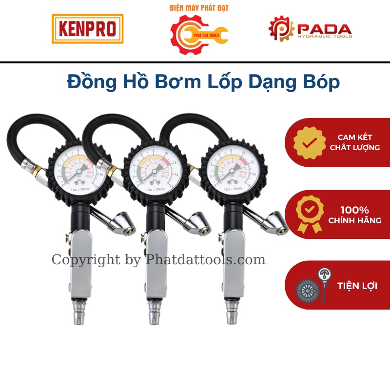 Đồng Hồ Bơm Lốp Dạng Bóp- Đồng hồ bơm lốp bóp tay