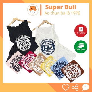 Áo 3 lỗ thun giấy 1976 co giãn mềm min mát freesize - Super Bull