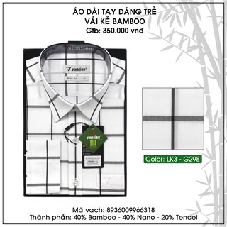Áo Sơ Mi Dài Tay Bamboo Dáng Slimfit Vĩnh Tiến G298