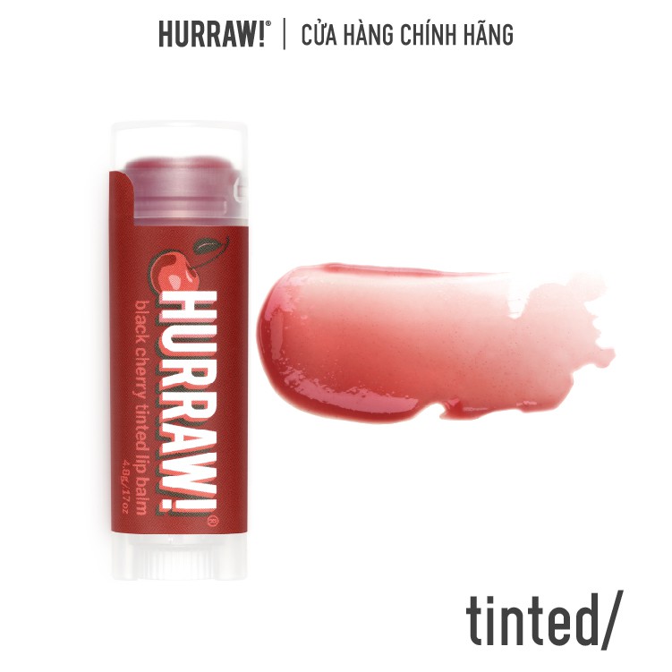 Son dưỡng môi Hurraw! Balm - Hương Anh Đào 4.8g/.17oz