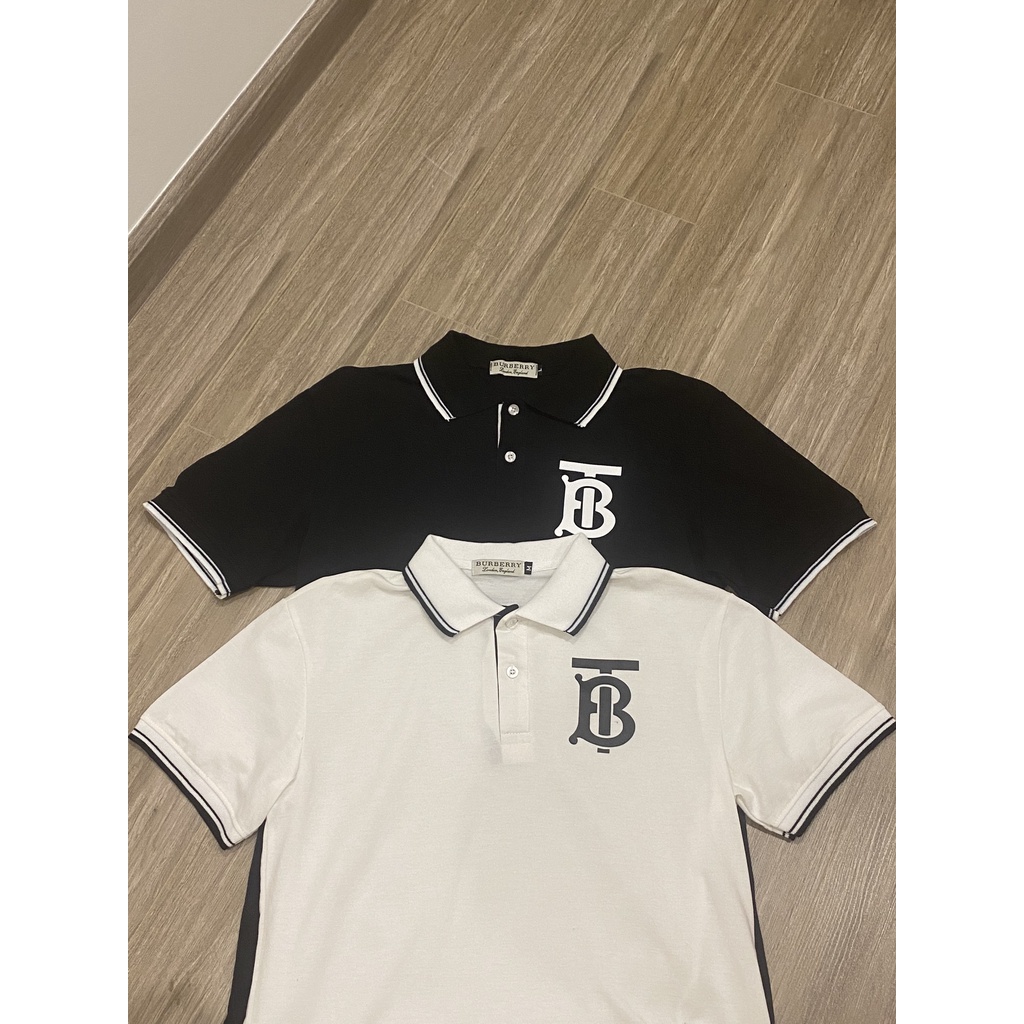 Áo Polo Nam Nữ In Chữ Vải Cá Sấu