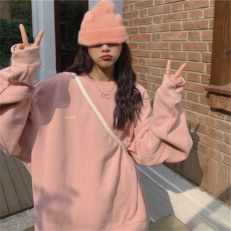 Áo Hoodie Không Tay Dáng Rộng Thời Trang Xuân Thu Phong Cách Hàn Quốc Cho Nữ