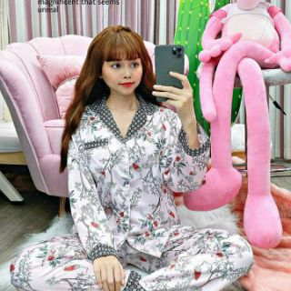 Bộ bộ pijama lụa satin cao cấp dài-dài