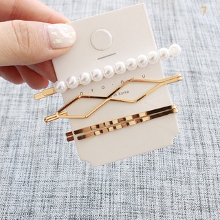 Set 3 Kẹp Tóc Nữ Đính Ngọc Trai