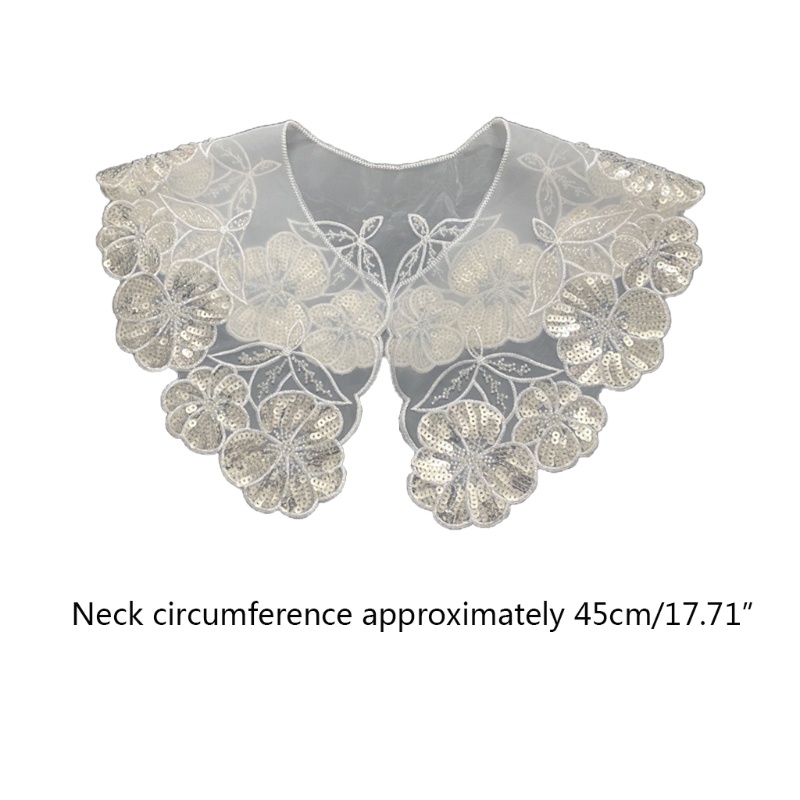 Vòng Cổ Ren Đính Hạt Kim Sa Hình Hoa Phong Cách Mùa Hè Cho Nữ