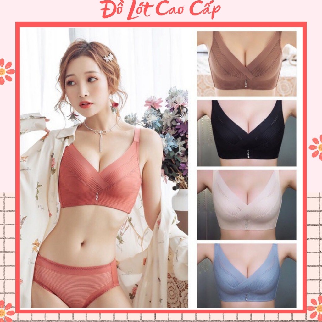 Áo Lót Nữ FREESHIP 50K  Áo Lót Nâng Ngực Chống Chảy Xệ Không Gọng Cao Cấp CC Bản To