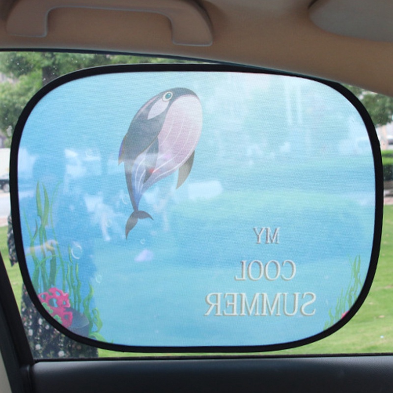 Tấm Che Nắng Cách Nhiệt Họa Tiết Hoạt Hình Cho Cửa Sổ Xe Hơi