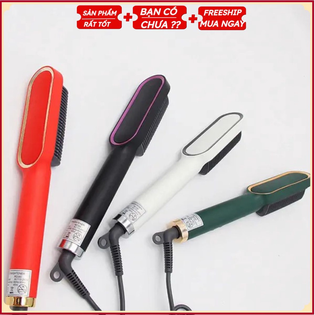 Lược Điện Chải Thẳng, Lược Duỗi Tóc Chải Tóc Tạo Kiểu Tiện Lợi Chuyên Nghiệp Máy Uốn Duỗi Tóc Ép Thẳng Tóc T2