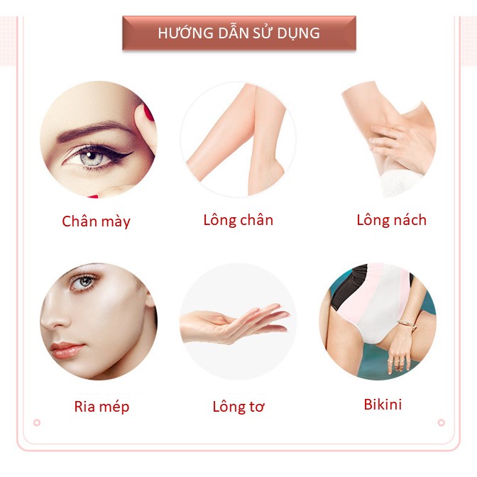 Bút tỉa lông mày Flawless cạo lông an toàn hiệu quả sử dụng cáp sạc tiện lợi