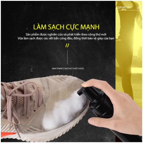 Combo 4 MónNước lau giày CHUYÊN DỤNG Sneaker Cleaning 150ML tẩy ố vàng, ẩm mốc, làm trắng