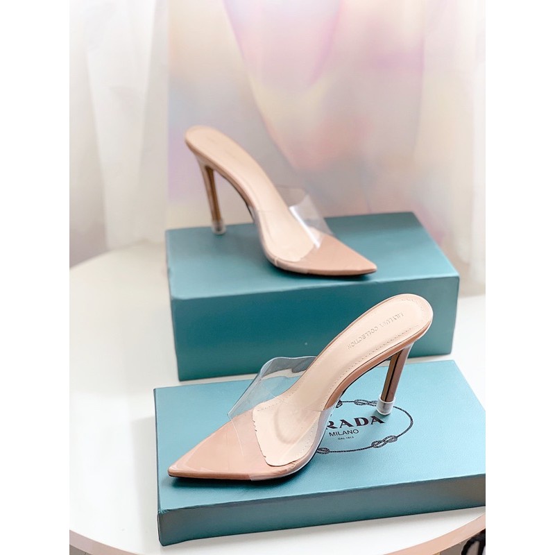 guốc mica mũi nhọn siêu sang
