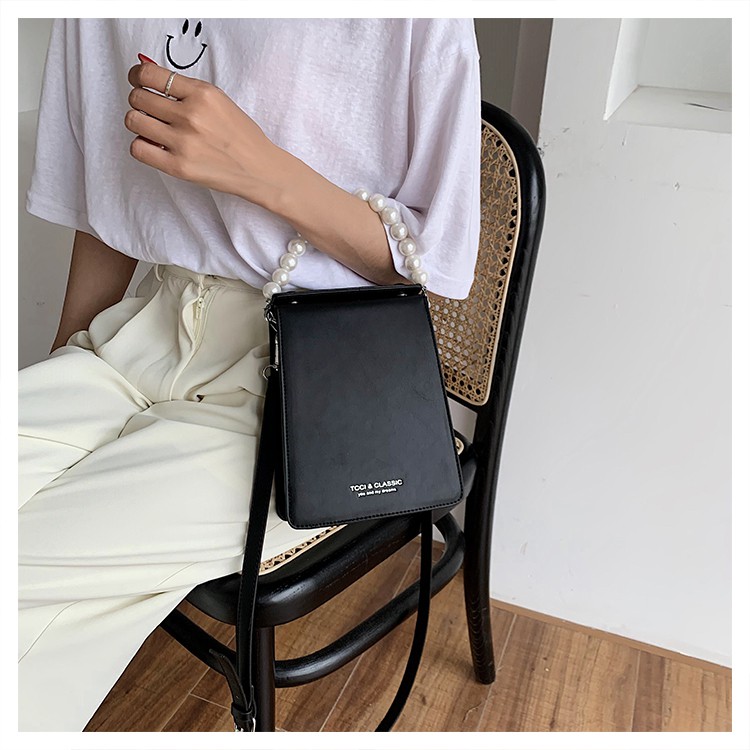 Túi da nữ form cứng hình chữ nhật thời trang - T1168