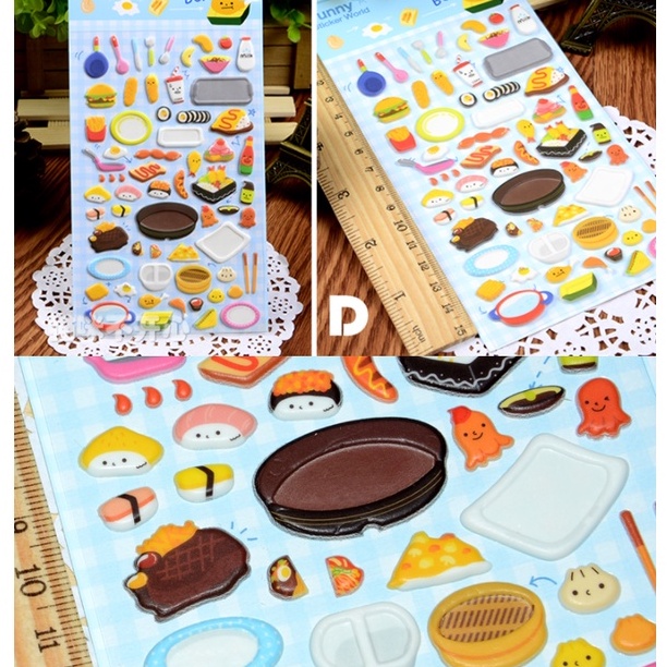 [Hàng mới về] Sticker Nổi 3D nhiều chủ đề Trang trí Điện thoại, Góc học tập