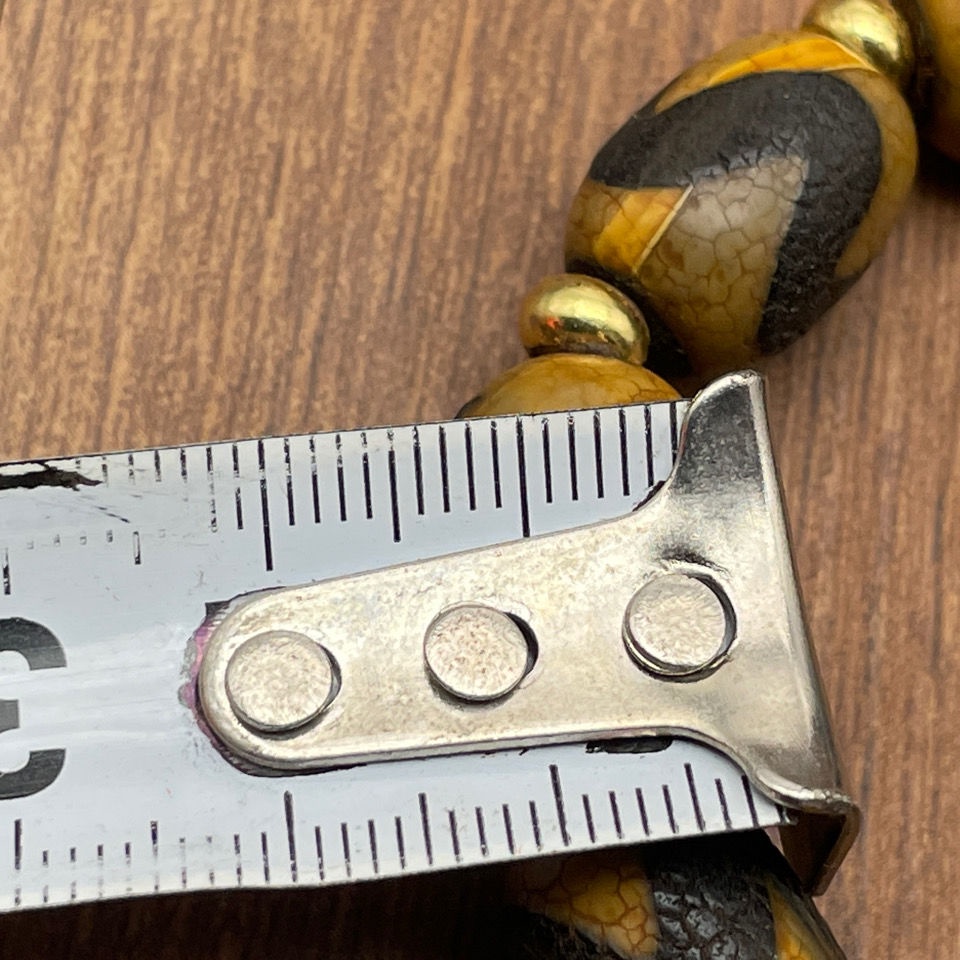 Vòng Tay Chuỗi Hạt Đá Mã Não Phong Cách Retro Tây Tạng 07.30