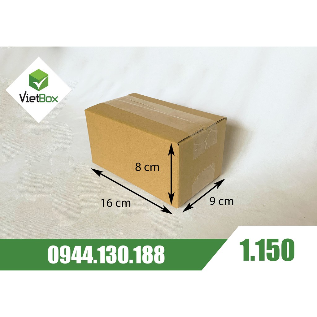 Combo 200 hộp carton 16x9x8