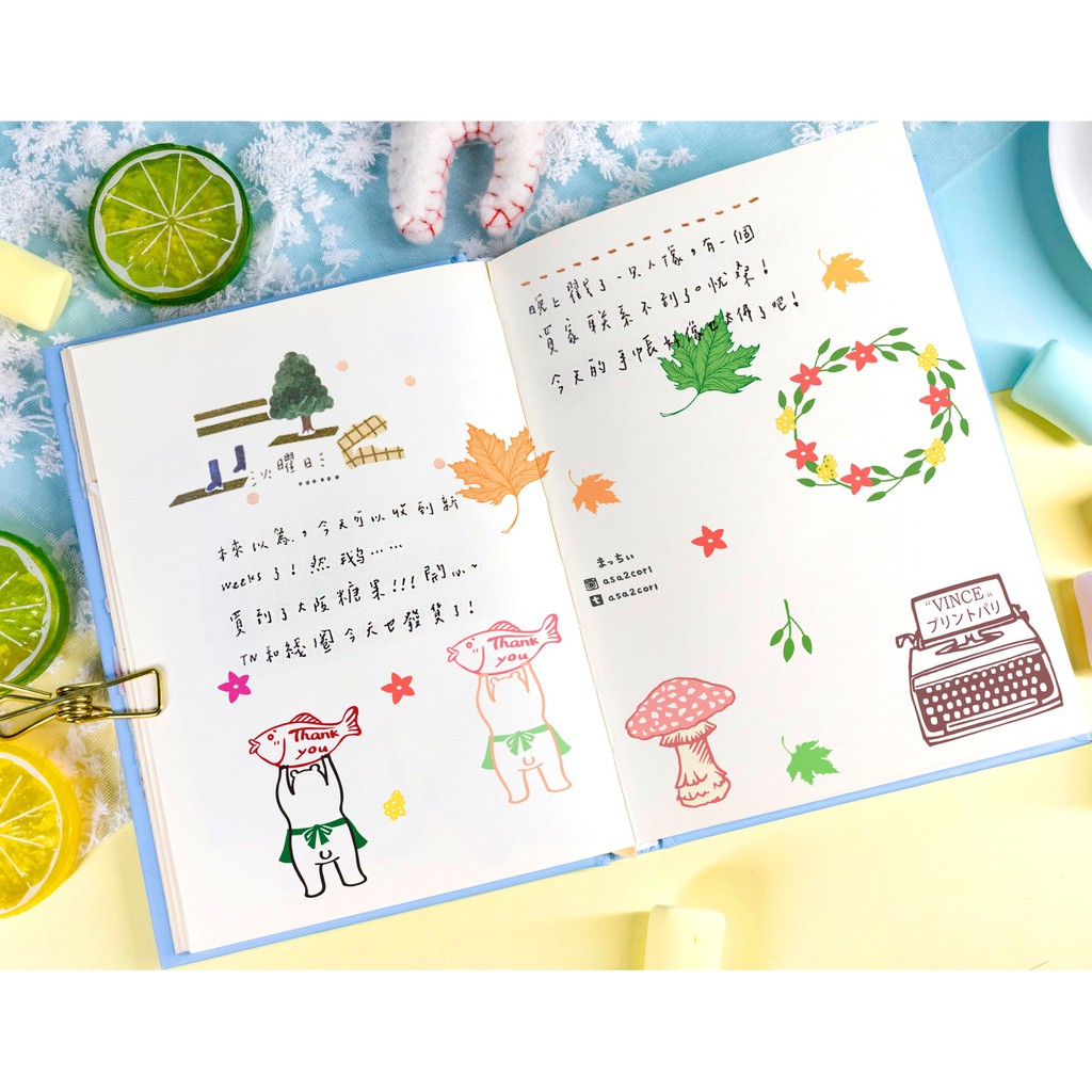 Set Con dấu trong suốt clear stamp Kèm Cán Dấu acrylic 5x7cm