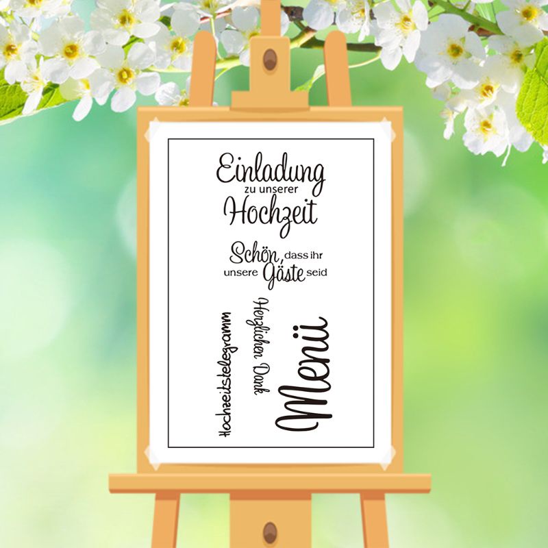 Con Dấu Silicone Trong Suốt Hình Chữ Cái Tiếng Đức Dùng Để Trang Trí Album