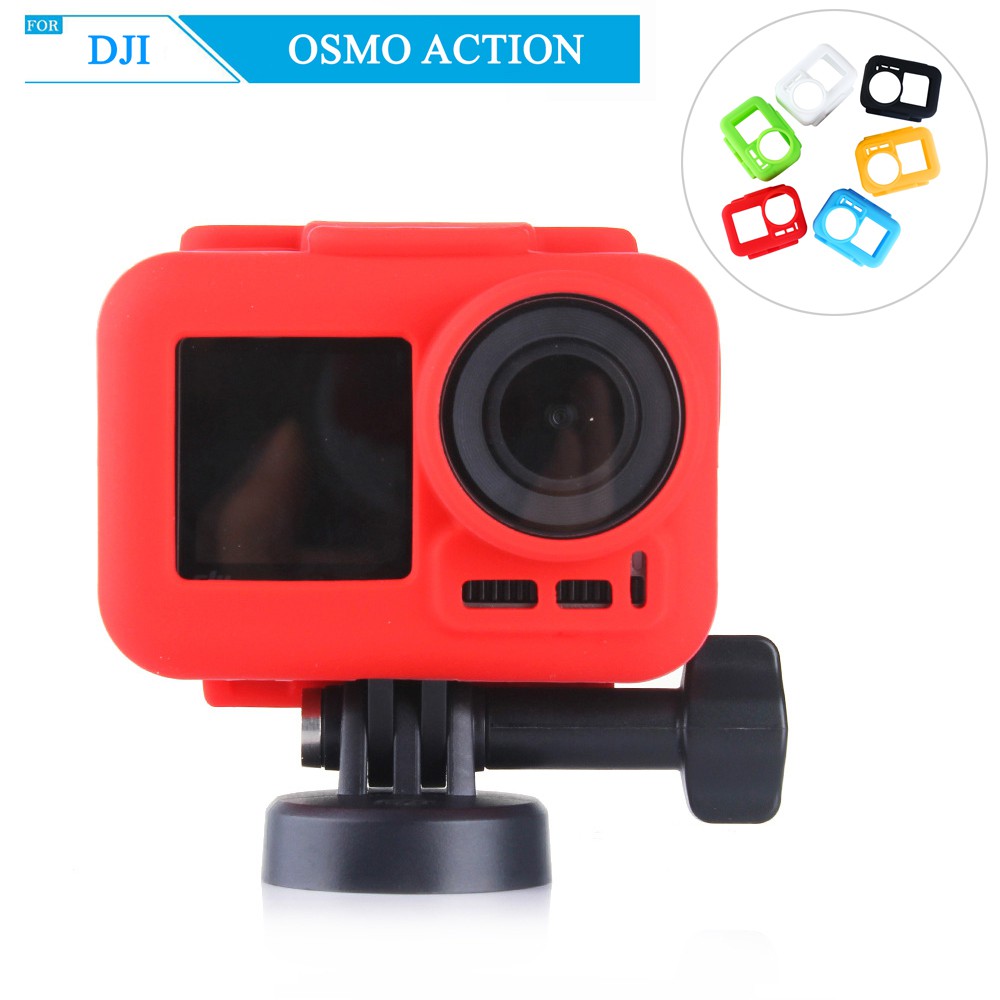 Vỏ silicone bọc cả khung viền cho máy quay OSMO ACTION