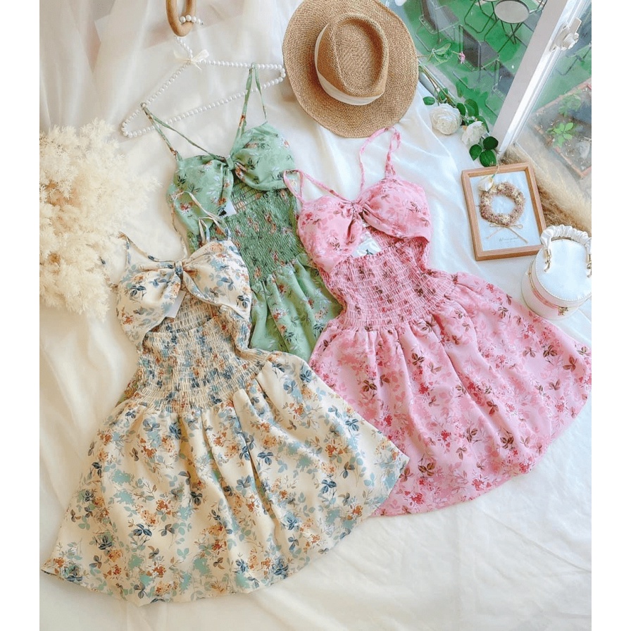 [ MẪU MỚI- GIÁ ƯU ĐÃI ]  ĐẦM VOAN TIỂU THƯ CHẠY SMOCKING/ HOẠ TIẾT HOA, DỄ THƯƠNG, NỰ TÍNH, PHÙ HỢP CÁC DỊP ĐI CHƠI UP s