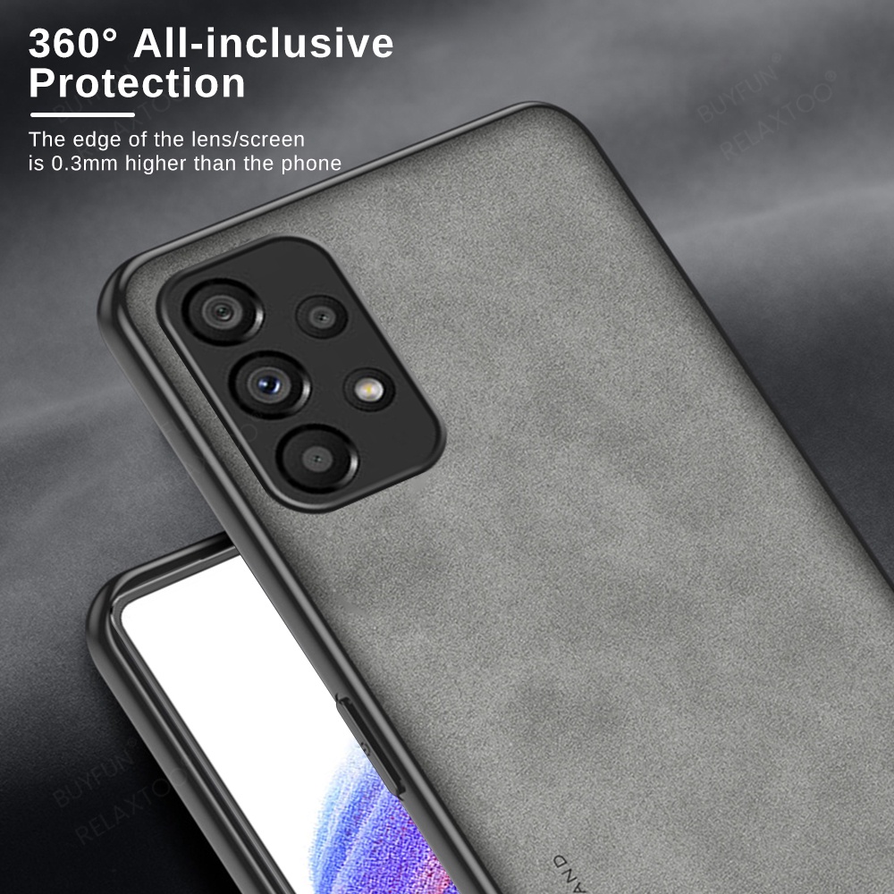 Ốp Lưng Da Cừu Viền TPU Mềm Chống Sốc Cho Samsung Galaxy A53 A33 A73 5G A 13 4G LTE SS A23 A53 5G