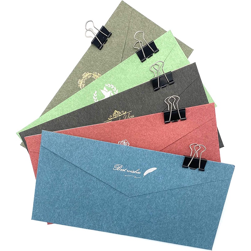 Kẹp Giấy/Kẹp Giấy Màu Đen Bằng Kim Loại Gấp Lại Được Kích Thước Vừa Dùng Cho Văn Phòng/Trường Học/Nhà Ở