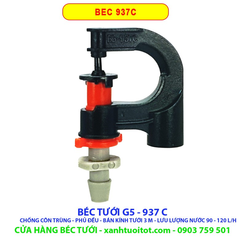 Bộ 20 BÉC TƯỚI G5 C 937 CHỐNG CÔN TRÙNG - PHỦ ĐỀU - 90 - 120 LÍT / H
