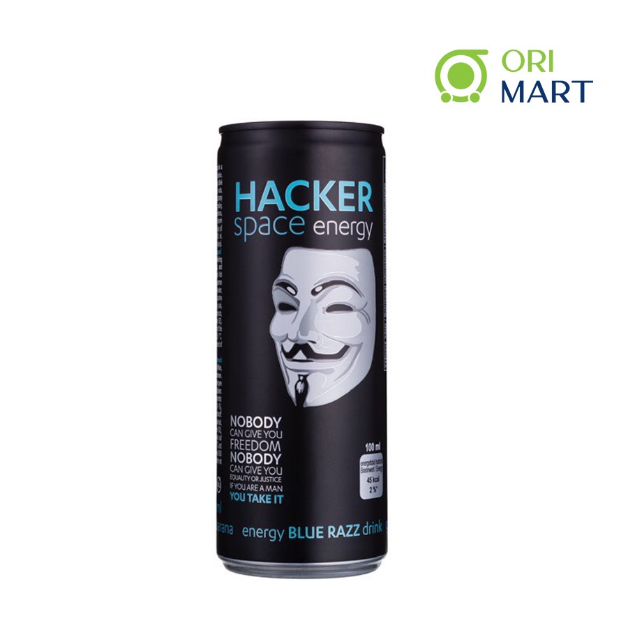 Nước Tăng Lực Hacker Space Energy Drink Blue Razz 250ml