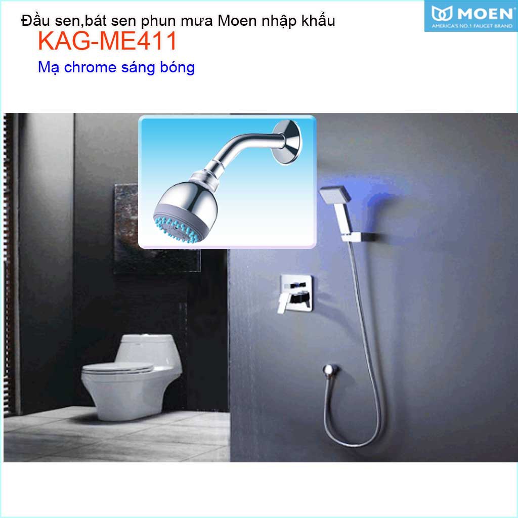 Đầu sen phun mưa Moen, bộ đầu sen âm tường KAG-ME411