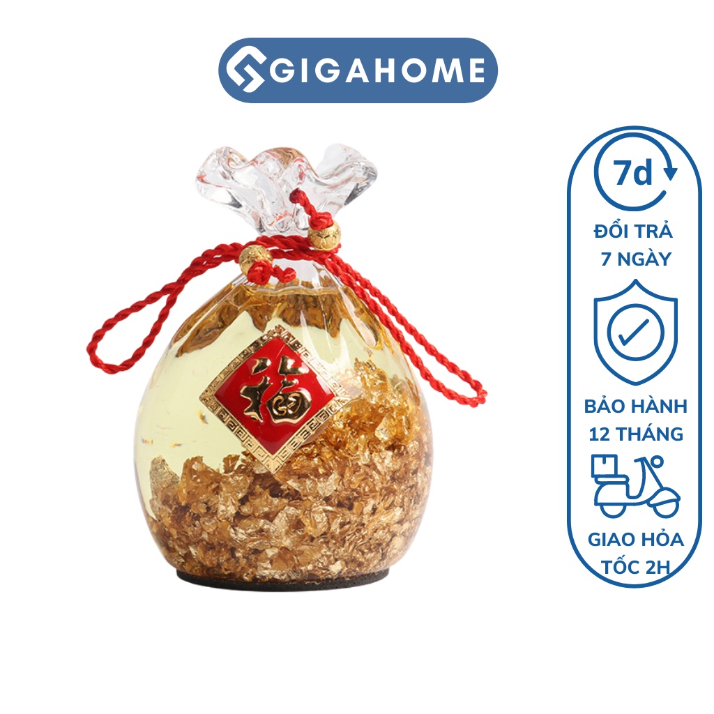 Túi Vàng Ngân Lượng Kim Tài Bảo Lộc GIGAHOME Phong Thủy Hút Tài Lộc 6866