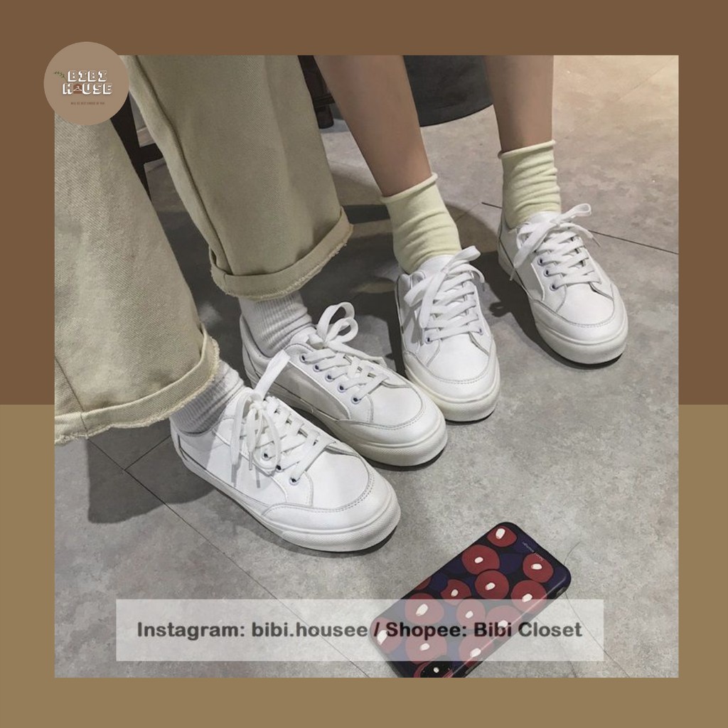 [Mã WAMT2405 giảm 10K đơn 0K] [CÓ SẴN] Giày trắng đơn giản Hàn Quốc thanh lịch mã S72