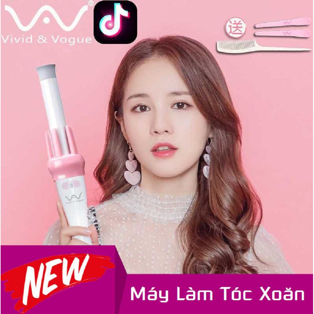 Máy Uôn Tóc Xoăn Tự Động xoay 360 VIVIDU & VODUE- HÀNG CHÍNH HÃNG