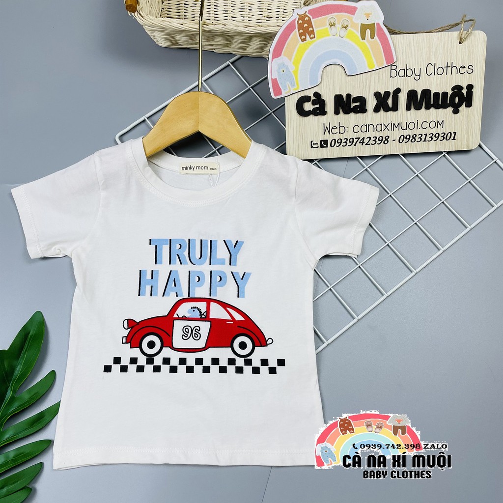 Áo Minky MomFREESHIPHàng Chuẩn Cao Cấp Ngắn Tay Họa Tiết Dể Thương Cho Bé