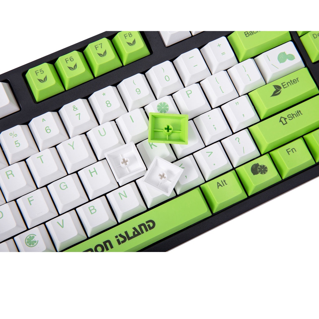 ❃❖✴Capturer Lemon Keycap Retro Original High PBT Sublimation Cherry MX8.0 Bàn phím cơ IKBC