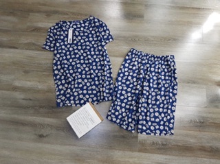 Bộ mặc nhà vải lanh Hàn.