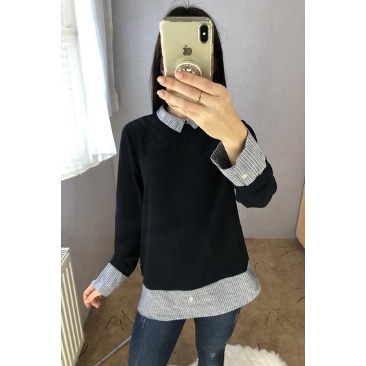 Áo voan phối cổ sơ mi PRIMARK